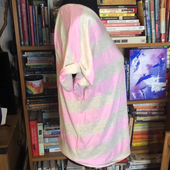 C & C California Women’s Striped Pocket T-shirt - Picture 4 of 5